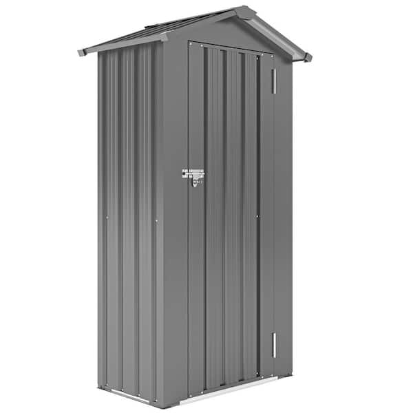 2.4 ft. W x 1.4 ft. D Metal Storage Shed for Garden and Backyard (2.2 sq. ft.)