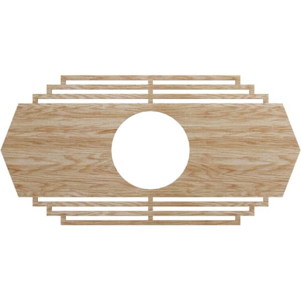 Ekena Millwork 0.375 in. x 5.75 in. x 11 in. Wood Medallion Moulding