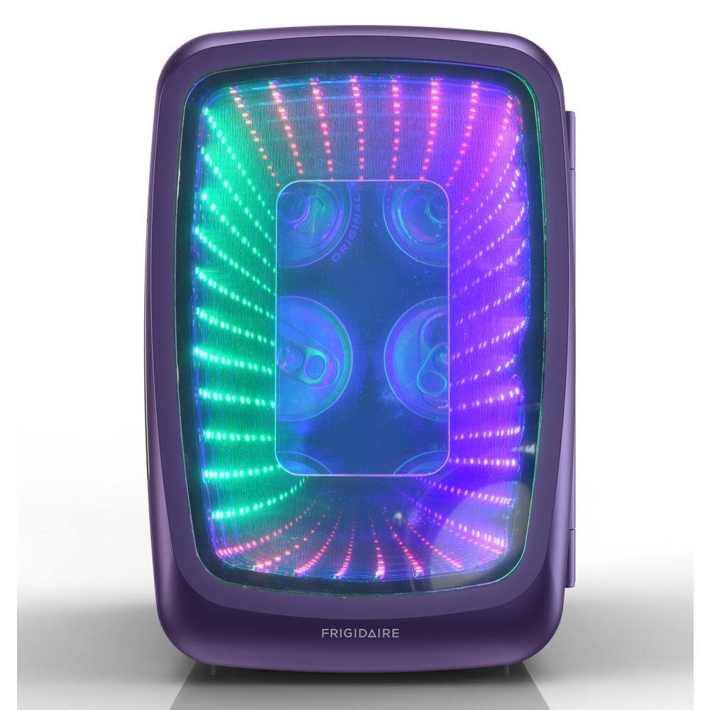 0.3 cu. ft. 6-Can Retro Mini Refrigerator in Purple with Lights price history on PriceWatchPro