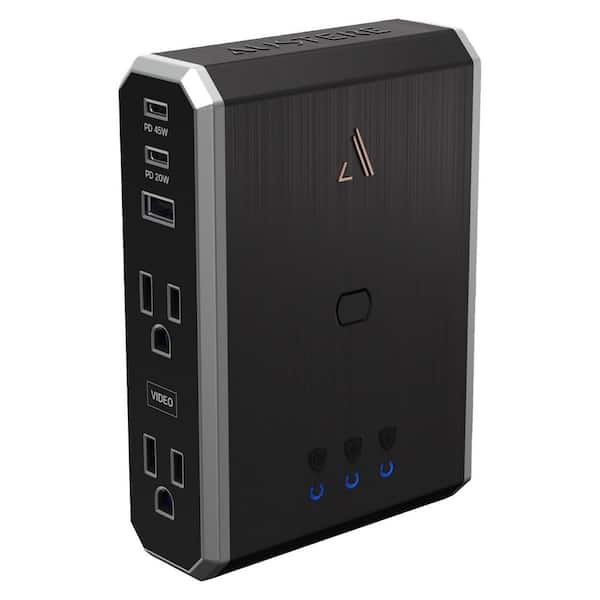 VII Series Power 4-Outlet 2 USB-C and 1 USB-A Port Wall Charger and Surge Protector