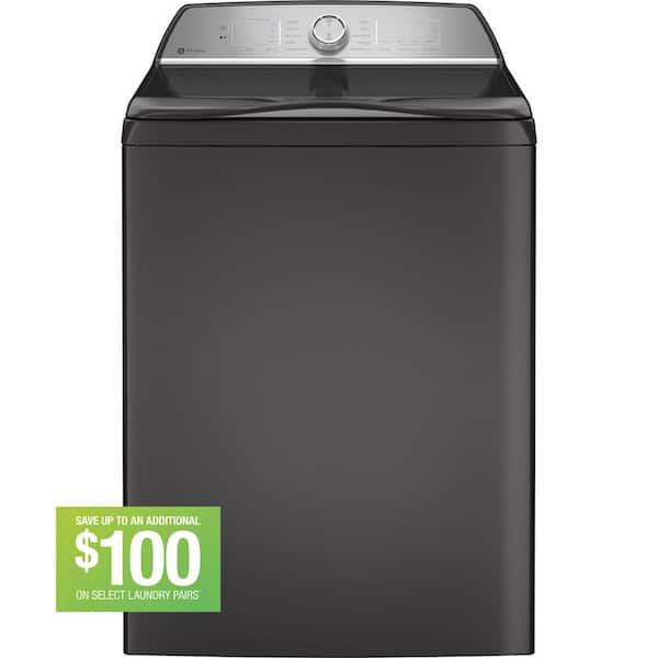 GE Profile 4.9 cu. ft. High-Efficiency Smart Top Load Washer in Diamond Gray with Microban Technology, ENERGY STAR