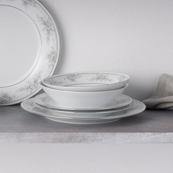 Noritake Sweet Leilani 12-Piece (White) Porcelain Dinnerware Set