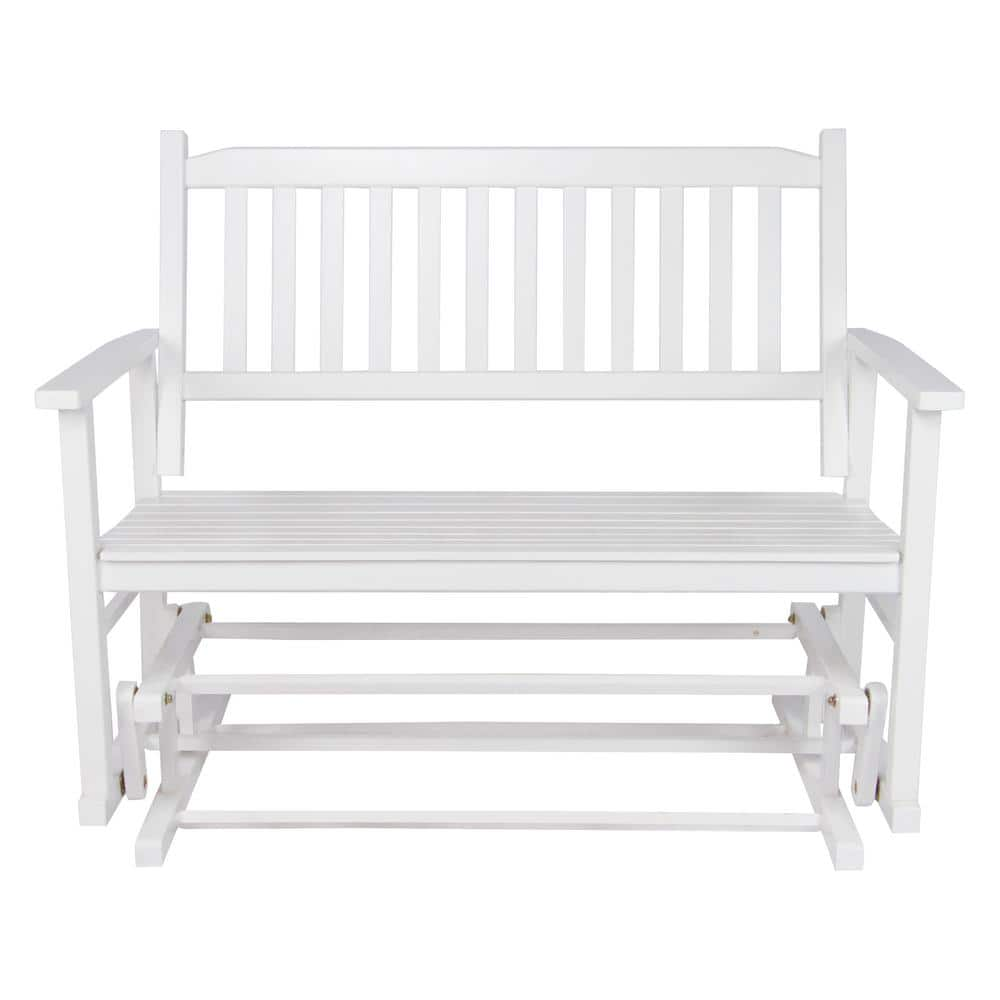 glider bench white