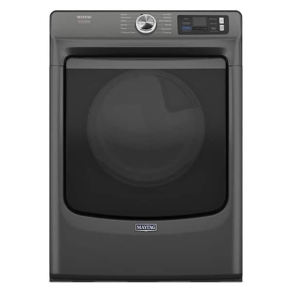 Maytag 7.4 cu. ft. vented Front Load Gas Dryer in Volcano Black with Smart Pet Pro Option