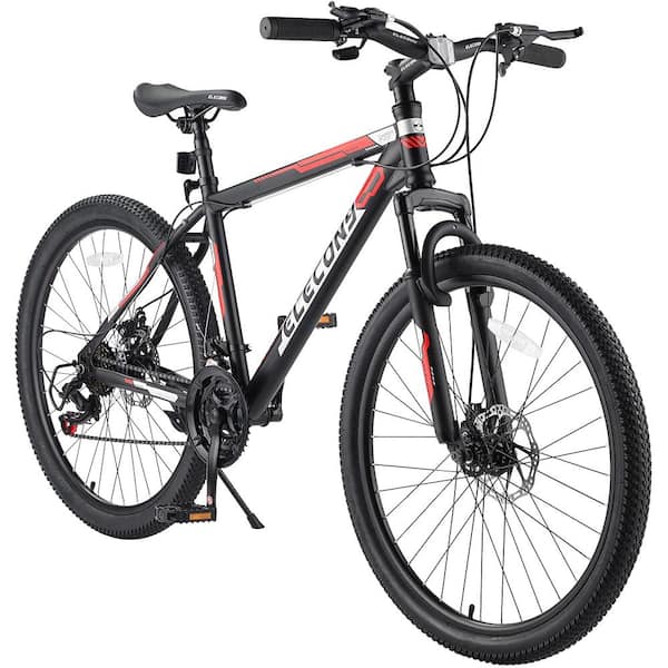Unbranded 26 in. Red Mountain Bike with High-Carbon Steel Frame for Adults and Teens