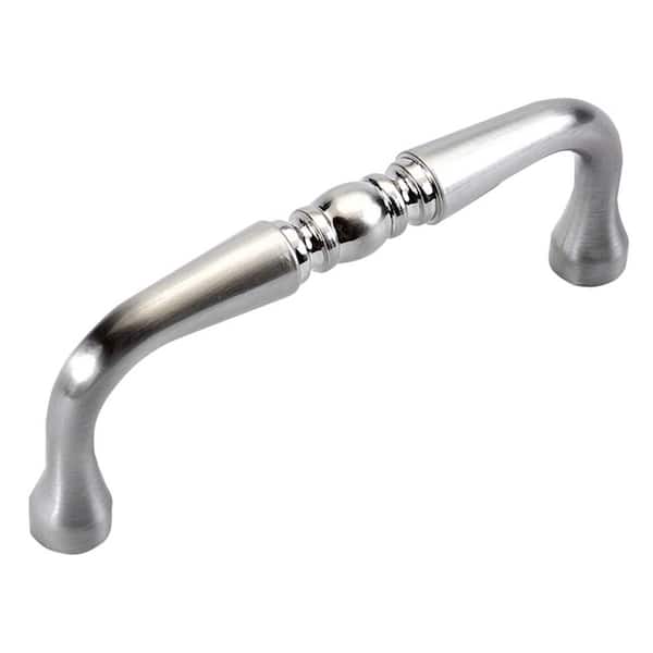 HICKORY HARDWARE Williamsburg 3 in. (76 mm) Satin Nickel Cabinet Pull (10-Pack)