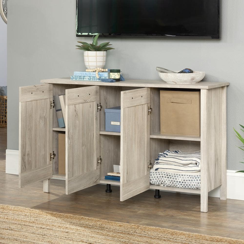 Chalk Oak 48" Adjustable Shelving Office Storage Cabinet