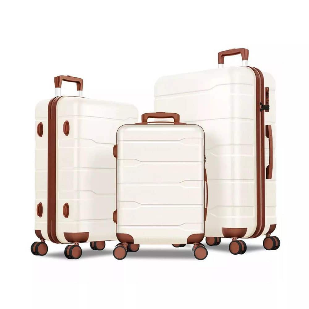HONGGE 3-Piece Hardshell Luggage Set with TSA Lock, YKK Zippers