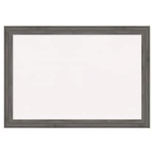 Regis BarnWood White Corkboard 27 in. x 19 in. Bulletin Board Memo Board