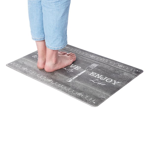 FloorPops Teddi 1 ft 8 in. x 2 ft 8 in. Multicolor PVC Anti-Fatigure Comfort  Mat