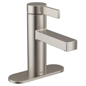 Beric Single Hole Single Handle Bathroom Faucet in Spot Resist Brushed Nickel