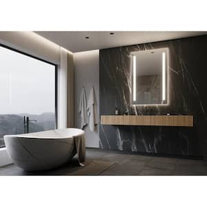 Verano 32 in. W x 48 in. H Rectangular Frameless Wall Mounted Bathroom Vanity Mirror 6000K LED