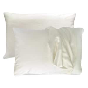Luxury 100% Viscose from Bamboo King Pillowcases (Set of 2) - Ivory
