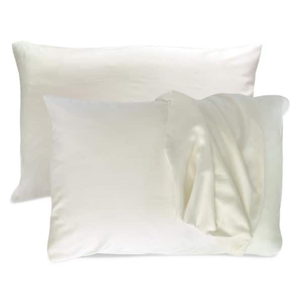 BEDVOYAGE Luxury 100% Viscose from Bamboo King Pillowcases (Set of 2) - Ivory