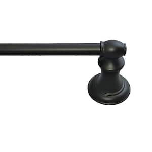 Highlander Collection 24 in. Wall Mounted Towel Bar in Matte Black
