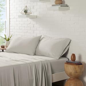 Zen Rest 3-Piece Taupe Solid Rayon Twin Sheet Set