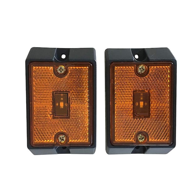 MaxxHaul Side Marker LED Amber Light (2-Pack)