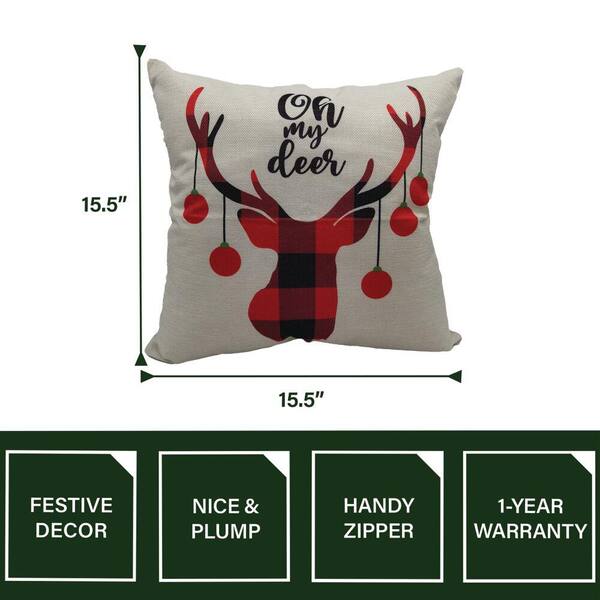 Oh deer cheap christmas pillow