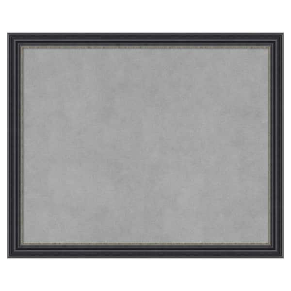 Amanti Art Stylish Black 22 in. x 18 in Framed Magnetic Board