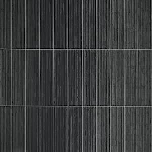 Barclay Charcoal Black 2.55 in. x 10.27 in. Textured Matte Ceramic Wall Tile (6.24 sq. ft./Case)
