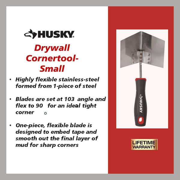 Husky 5 in. Stainless Steel Drywall Corner Tool