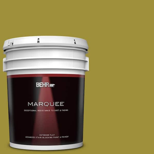 BEHR MARQUEE 5 gal. Home Decorators Collection #HDC-MD-20 Banana Leaf Flat Exterior Paint & Primer