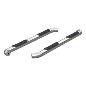 3-Inch Round Polished Stainless Steel Nerf Bars, No-Drill, Select Chevrolet Colorado, GMC Canyon