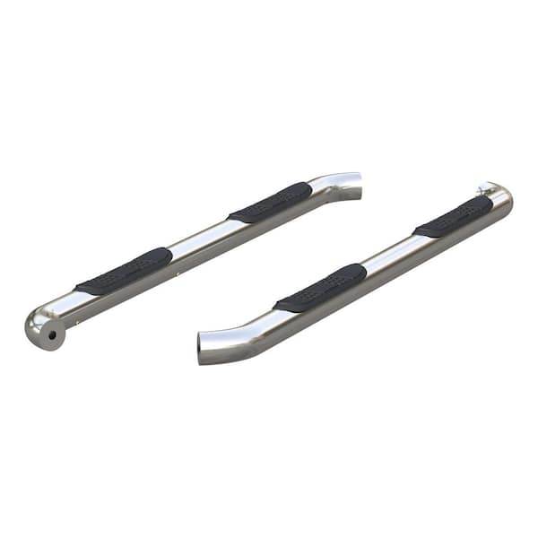 Aries 3-Inch Round Polished Stainless Steel Nerf Bars, No-Drill, Select Chevrolet Colorado, GMC Canyon