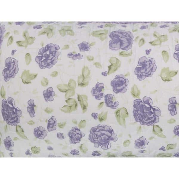 Lavender Rose Rectangular Cotton Decorative Throw Pillow