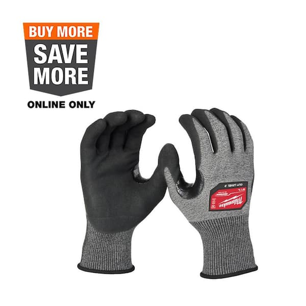 Small High Dexterity Cut 3 Resistant Nitrile Dipped Outdoor & Work Gloves