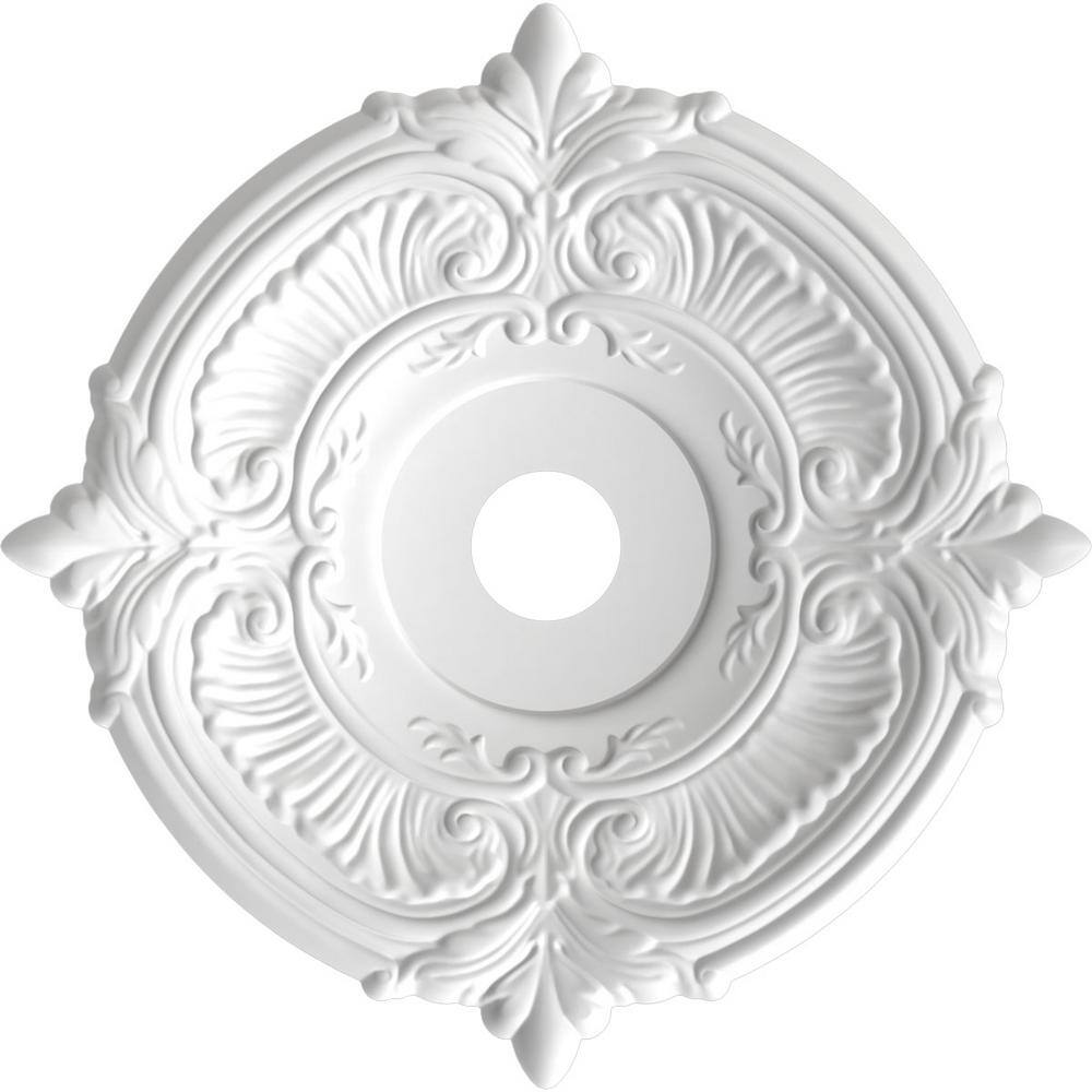 22" White Thermoformed PVC Decorative Ceiling Medallion