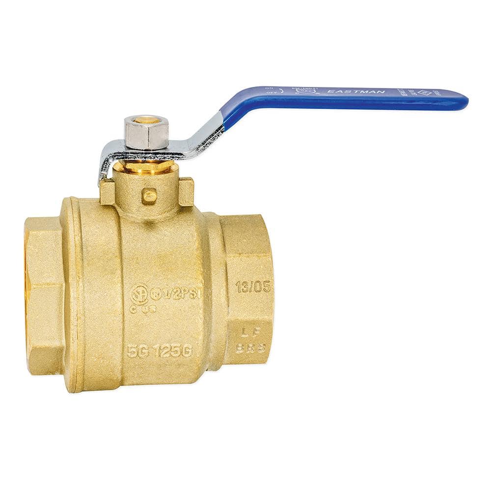 Heavy-Duty Brass 2-Inch Full Port Ball Valve with Lever Handle
