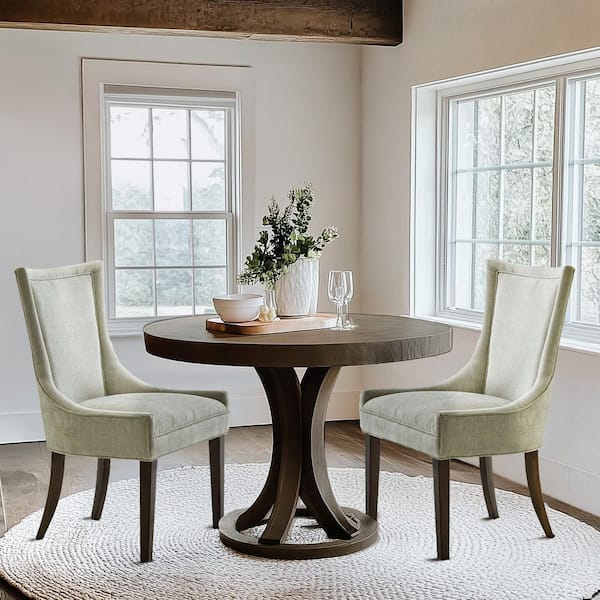 MADISON PARK Signature Ultra-Light Green Multi Dining Side Chair Set of 2