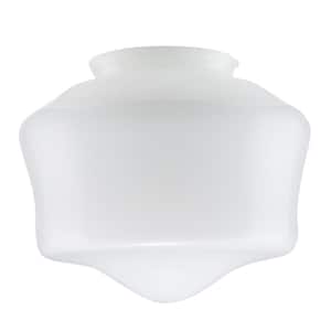 4 in. Fitter Opal White Glass Schoolhouse Flush Mount Lamp Shade 861045 The Home Depot