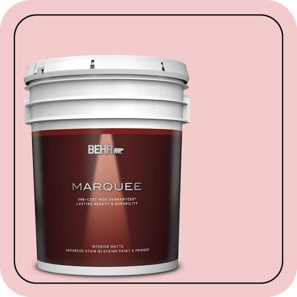 BEHR MARQUEE 5 gal. #P160-1 Angel Kiss Matte Interior Paint & Primer