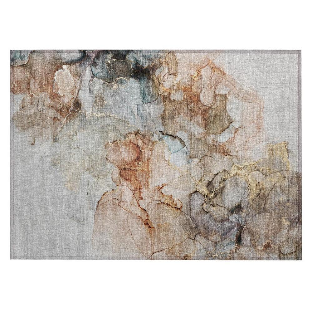Beige 2 ft. x 3 ft. Woven Abstract Polyester Rectangle Indoor/Outdoor Area Rug price history on PriceWatchPro