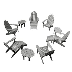 Classic Wesport Coastal Teak 12-Piece Recycled Plastic Patio Fire Pit Seating Set