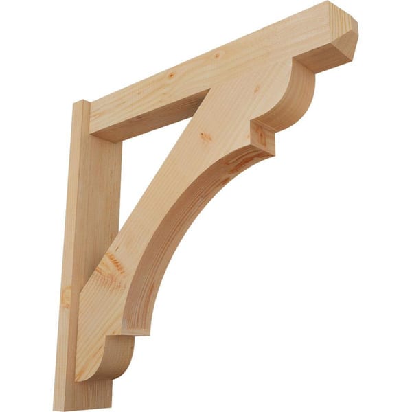 Ekena Millwork 6 in. x 30 in. x 30 in. Douglas Fir Olympic Craftsman Smooth Outlooker