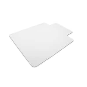 Valuemat Clear 48 in. x 51 in. Vinyl Lipped Indoor Chair Mat for Hard Floor