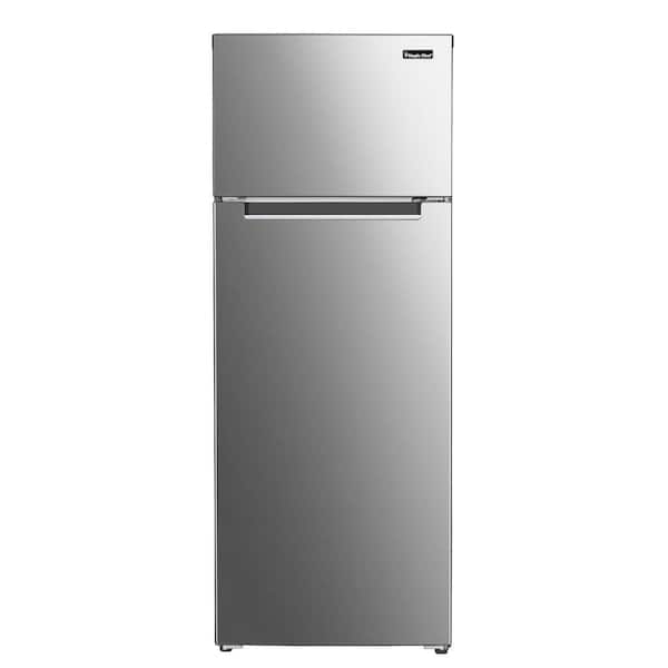https://images.thdstatic.com/productImages/f219c4b4-2bde-4b99-8be2-696fc239348d/svn/platinum-steel-magic-chef-top-freezer-refrigerators-mcdr740ste-64_600.jpg