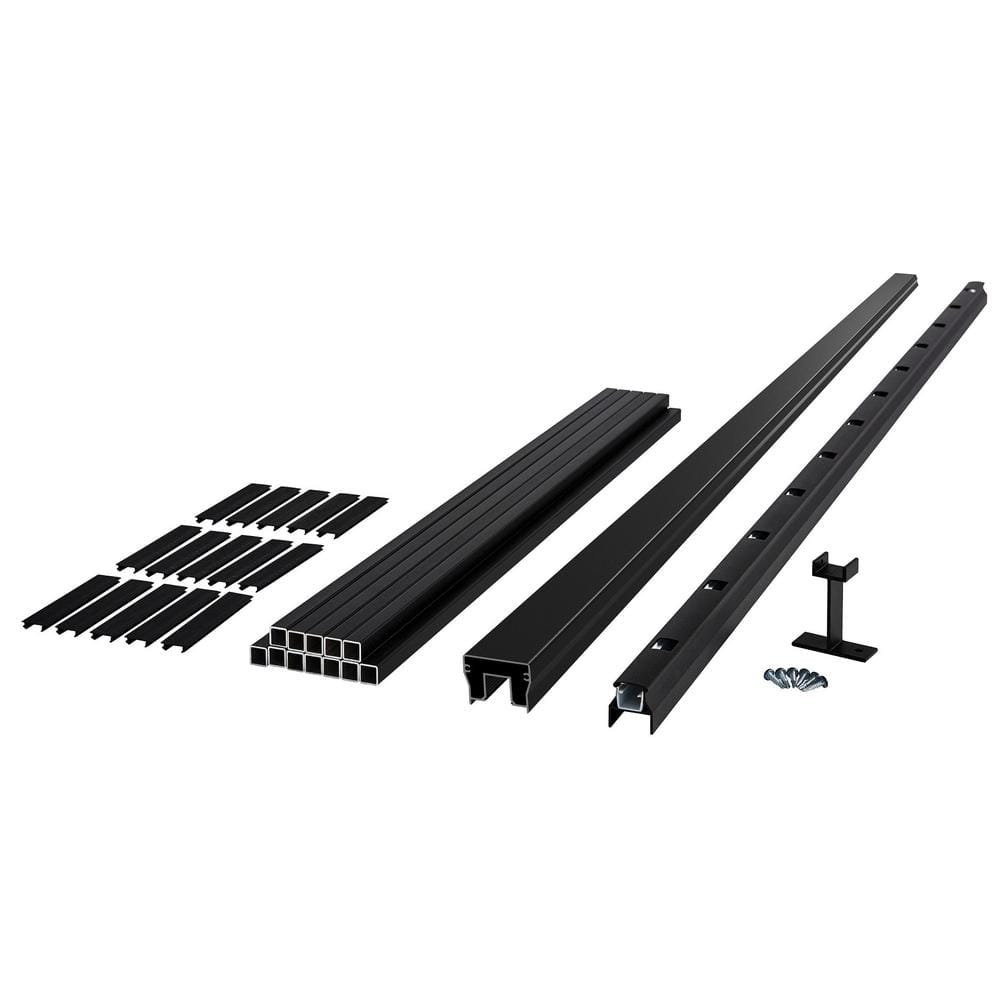 Cityside Black Contemporary Aluminum 36 in. H x 72 in. W (Actual Size: 36 i