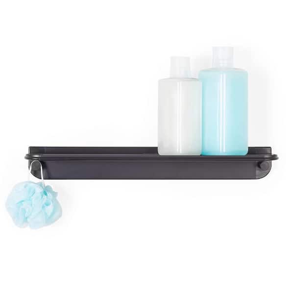 Better Living Aluminum Glide Shower Shelf in Black