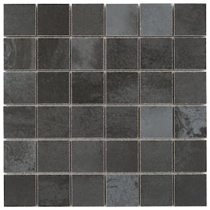 Hempstead Iron 11.81 in. x 11.81 in. Square Matte Porcelain Mosaic Tile (0.97 sq. ft./Sheet)