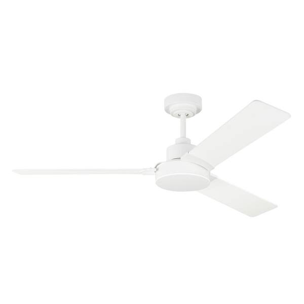 Monte Carlo Jovie 52 In Indoor Matte White Ceiling Fan With Remote 3jovr52rzw In Indoor Matte White Ceiling Fan, Monte Carlo Ceiling Fans Without Lights