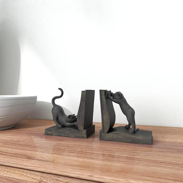 Sitting shops Cat Bookends Set of 2 Large 11.5