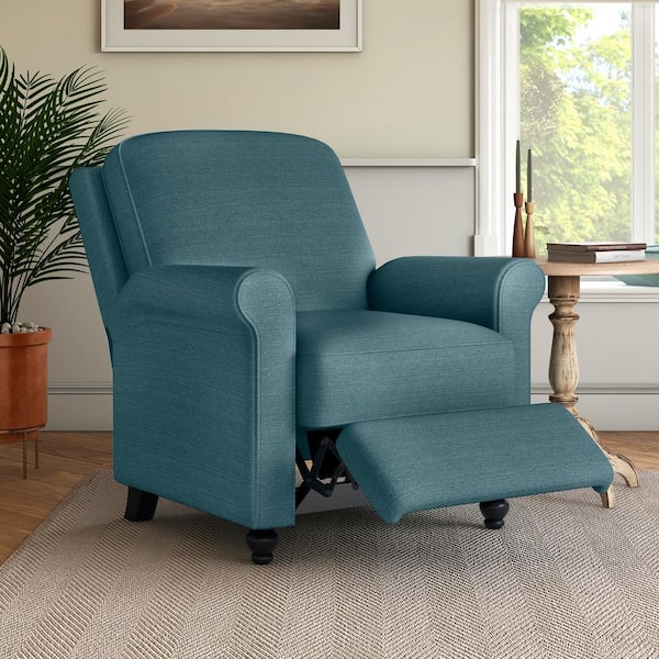 blue cloth recliner