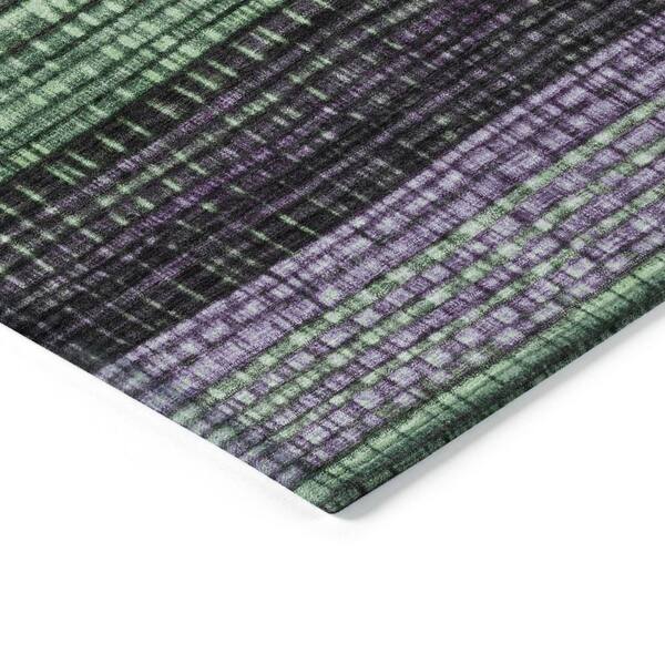 Chantille Machine Washable Indoor/Outdoor Abstract ACN1873 Purple 8 ft. x 10 ft. Accent Rug