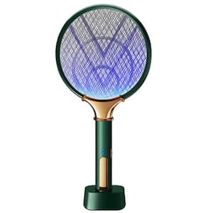 Indoor Rechargeable Electric Mosquito Racket Killer Electric Fly Swatter Cordless Bug Zapper Insects Racket in Green