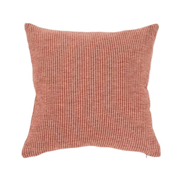 EverGrace Elsa Reversible Woven Pinstripes 18 in. x 18 in. Pillow