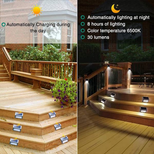 Led Waterproof Deck Light, Backyard Solar Lights For Fence